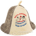 Prix ​​de broderie en feutre de laine favorable chapeau sauna